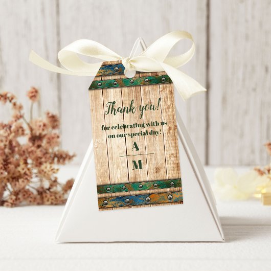 Étiquettes-cadeau Mariage de vignoble chic moderne