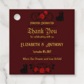 Étiquettes Cadeau Mariage d'élégance enchanté (Devant)