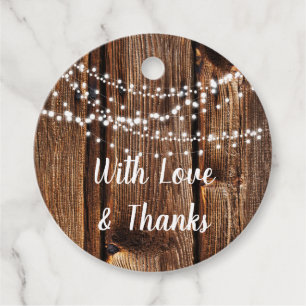 Étiquettes Cadeau Mariage des feux de bois et de fées