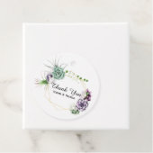 Étiquettes Cadeau Mariage Désertique et Succulent (En situation)