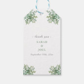 Étiquettes-cadeau Mariage d'eucalyptus (Devant)