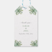Étiquettes-cadeau Mariage d'eucalyptus (Dos)