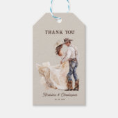 Étiquettes-cadeau Mariage du Boho Western Ranch (Devant)