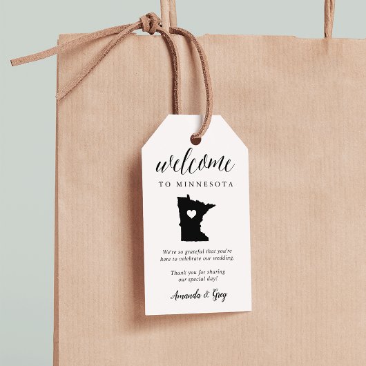 Étiquettes-cadeau Mariage du Minnesota
