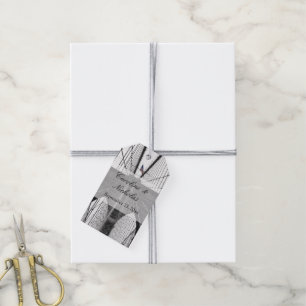 Étiquettes-cadeau Mariage du pont de New York City Brooklyn