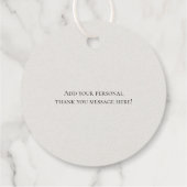 Étiquettes Cadeau Mariage élégant Beige Beige neutre intemporel (Dos)