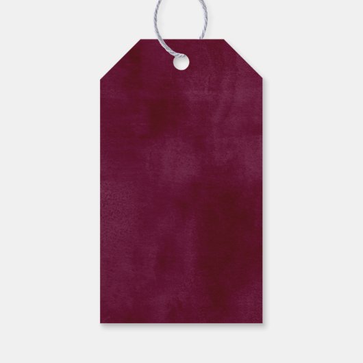 Étiquettes-cadeau Mariage en fleurs rustique pour (Dos)