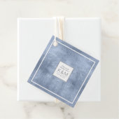 Étiquettes Cadeau Mariage étincelant ID515 bleu (En situation)