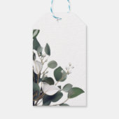 Étiquettes-cadeau Mariage Eucalyptus moderne (Dos)
