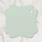 Étiquettes Cadeau Mariage Eucalyptus Sage Vert Aquarelle (Dos)