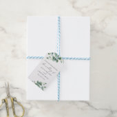 Étiquettes-cadeau Mariage Eucalyptus vert (Avec de laficelle)