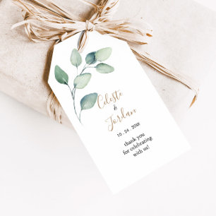 Étiquettes-cadeau Mariage Feuille classique