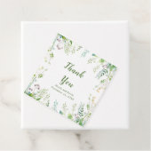 Étiquettes Cadeau Mariage Feuille Eucalyptus Greenery (En situation)