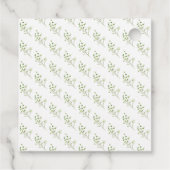 Étiquettes Cadeau Mariage Feuille Eucalyptus Greenery (Dos)