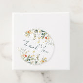 Étiquettes Cadeau Mariage fleur sauvage (En situation)