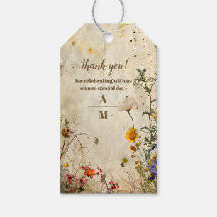 Étiquettes-cadeau Mariage Fleur sauvage Boho Fall
