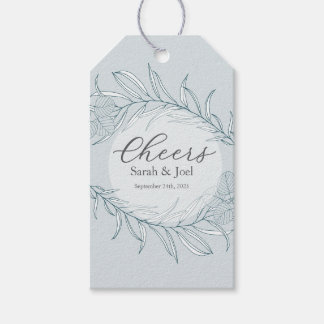 Étiquettes-cadeau Mariage Fleur sauvage Elegant Boho