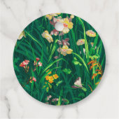 Étiquettes Cadeau Mariage Fleur sauvage peint (Dos)