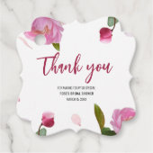 Étiquettes Cadeau Mariage Fleurie Multiples (Devant)