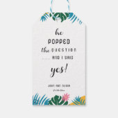 Étiquettes-cadeau Mariage Fleurs Multicolores Bridal Shower (Dos)