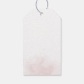 Étiquettes-cadeau Mariage floral bourguignon moderne (Dos)