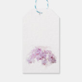 Étiquettes-cadeau Mariage floral d'orchidée rose pâle (Dos)