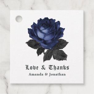 Étiquettes Cadeau Mariage Floral Gothique