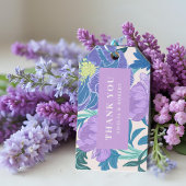 Étiquettes-cadeau Mariage floral Lilac et Purple Pastel Favoriser