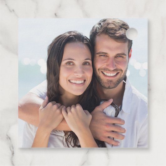 Étiquettes Cadeau Mariage floral rose rose or géométrique (Dos)