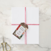Étiquettes-cadeau Mariage floral rustique en bois de Barnwood (Avec de la ficelle)