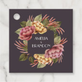 Étiquettes Cadeau Mariage floral spectaculaire (Devant)