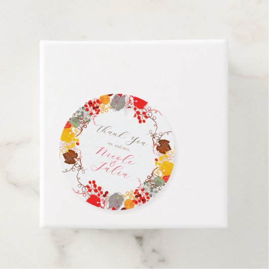 Étiquettes Cadeau Mariage Français Kissed Sweet Berry Raisins (En situation)