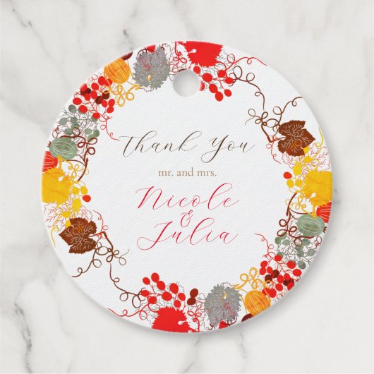 Étiquettes Cadeau Mariage Français Kissed Sweet Berry Raisins (Devant)