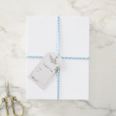 Étiquettes-cadeau Mariage géométrique or et verdure Sérénité (Avec de laficelle)