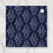 Étiquettes Cadeau Mariage gothique floral (Dos)