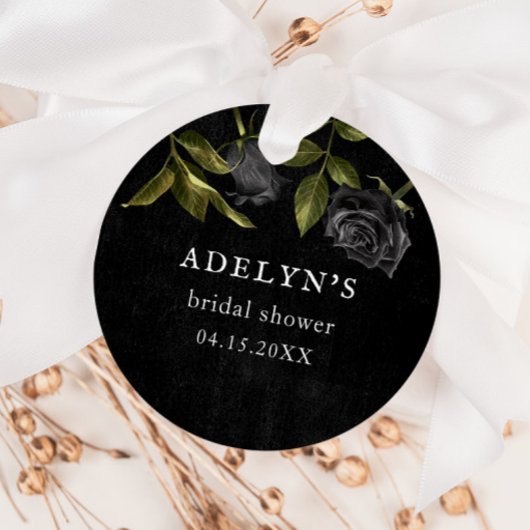 Étiquettes Cadeau Mariage gothique Halloween Shower