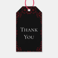 Mariage gothique rouge et noir