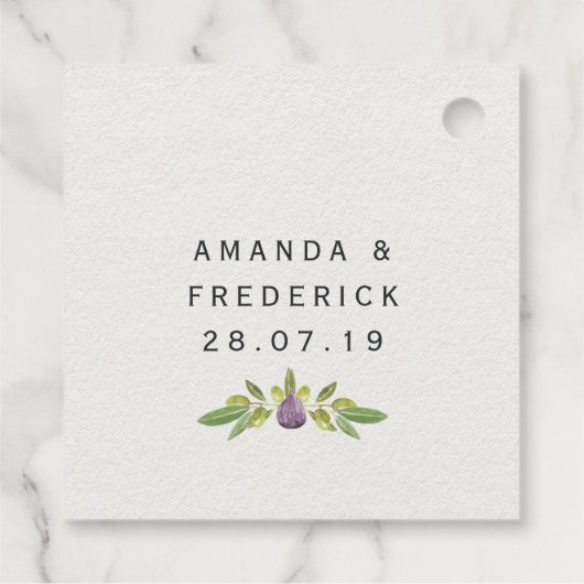 Étiquettes Cadeau Mariage grec (Dos)