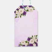 Étiquettes-cadeau Mariage indien Mehndi violet mignon couple nuptial (Dos)