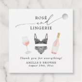 Étiquettes Cadeau Mariage Intime avec du Rosé (Dos)