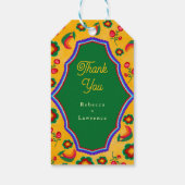 Étiquettes-cadeau Mariage jaune mexicain (Dos)