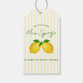 Étiquettes-cadeau Mariage Lemon au Citron (Devant)