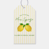Étiquettes-cadeau Mariage Lemon au Citron (Dos)