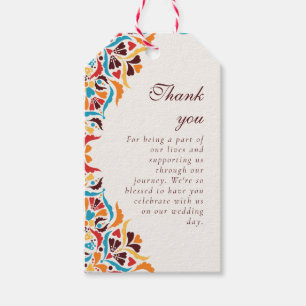 Étiquettes-cadeau Mariage Luxueux Fantaisiste Style Floral Ivoire Bo