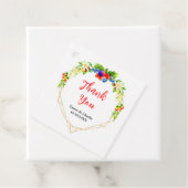 Étiquettes Cadeau Mariage Merci aux baies mixtes d'été (En situation)