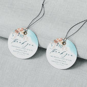 Étiquettes Cadeau Mariage Merci de plage