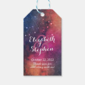 Étiquettes-cadeau Mariage Merci Galaxy Star Nebula Constellation (Devant)