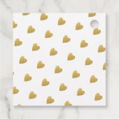 Étiquettes Cadeau Mariage Merci or (Dos)