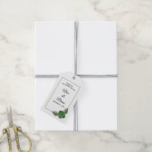 Étiquettes-cadeau Mariage minimal moderne de verdure tropicale (Avec de la ficelle)