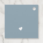 Étiquettes Cadeau Mariage minimaliste de calligraphie (Dos)